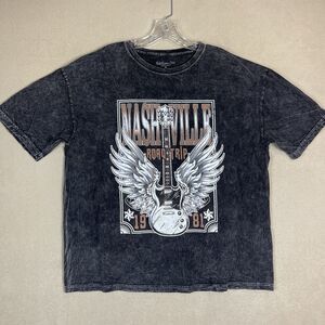 Rebellions One T Shirt Mens XL‎ Black Nashville Road Trip 1981 Music